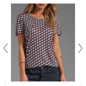 Marc By Marc Jacobs Puzzle Print Top Size Medium